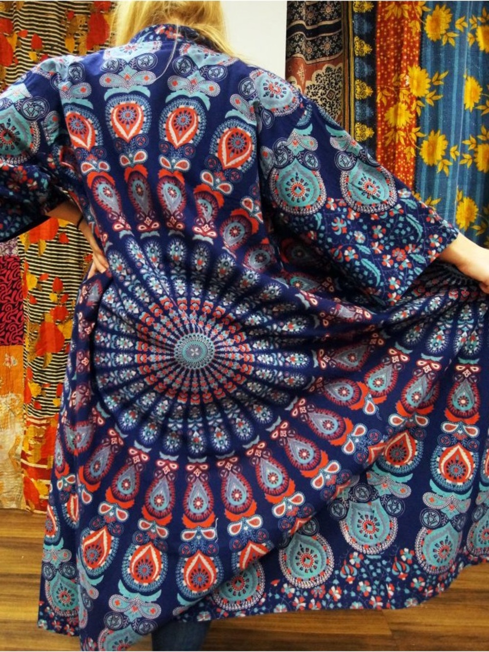 Earthbound Trading Co. Mandala Kimono Duster